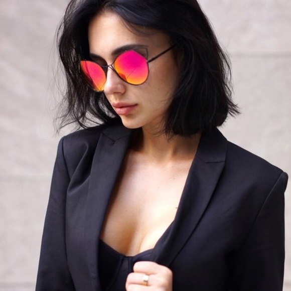 Topfoxx Accessories - 🔥LAST PAIR! Blood Orange Cateye Sunnies